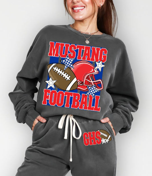 Stripe Football Custom DTF Transfer