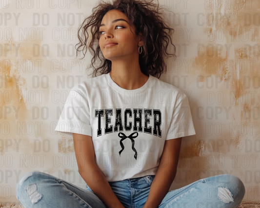 Teacher Black Grunge DTF Transfer