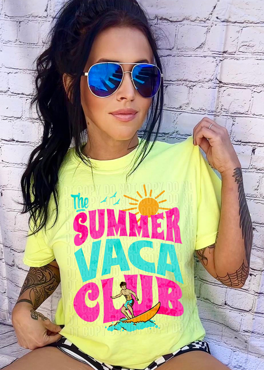 The Summer Vaca Club DTF Transfer