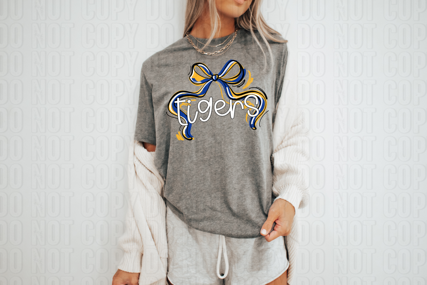 Ribbon Sports Bow Custom Team Name/Personalized DTF Transfer