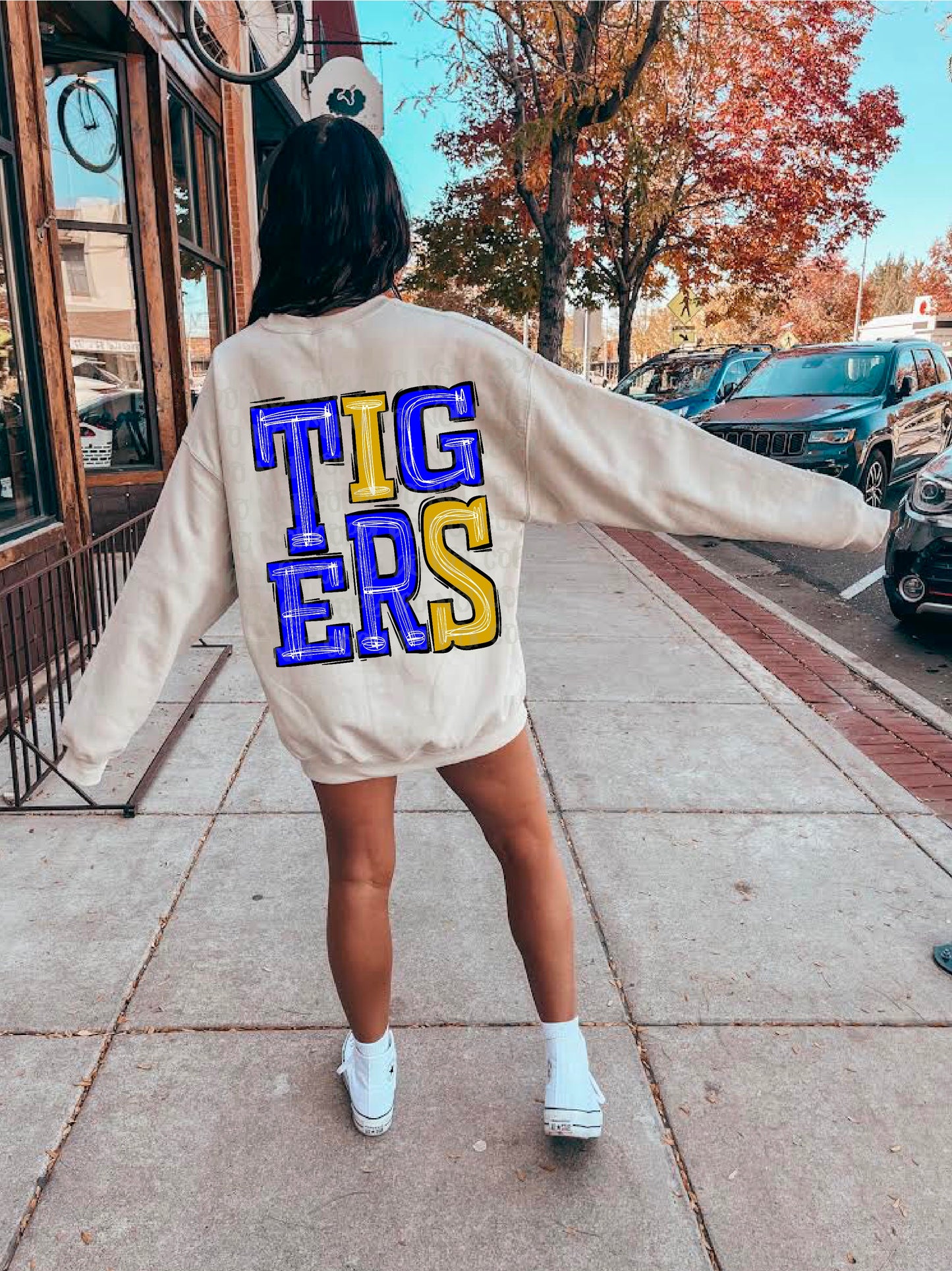 Tigers Royal Blue/Yellow DTF Transfer