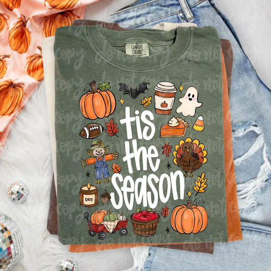 Tis The Season Fall Icons DTF Transfer