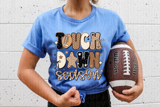 Touch Down Season Leopard Print DTF Transfer