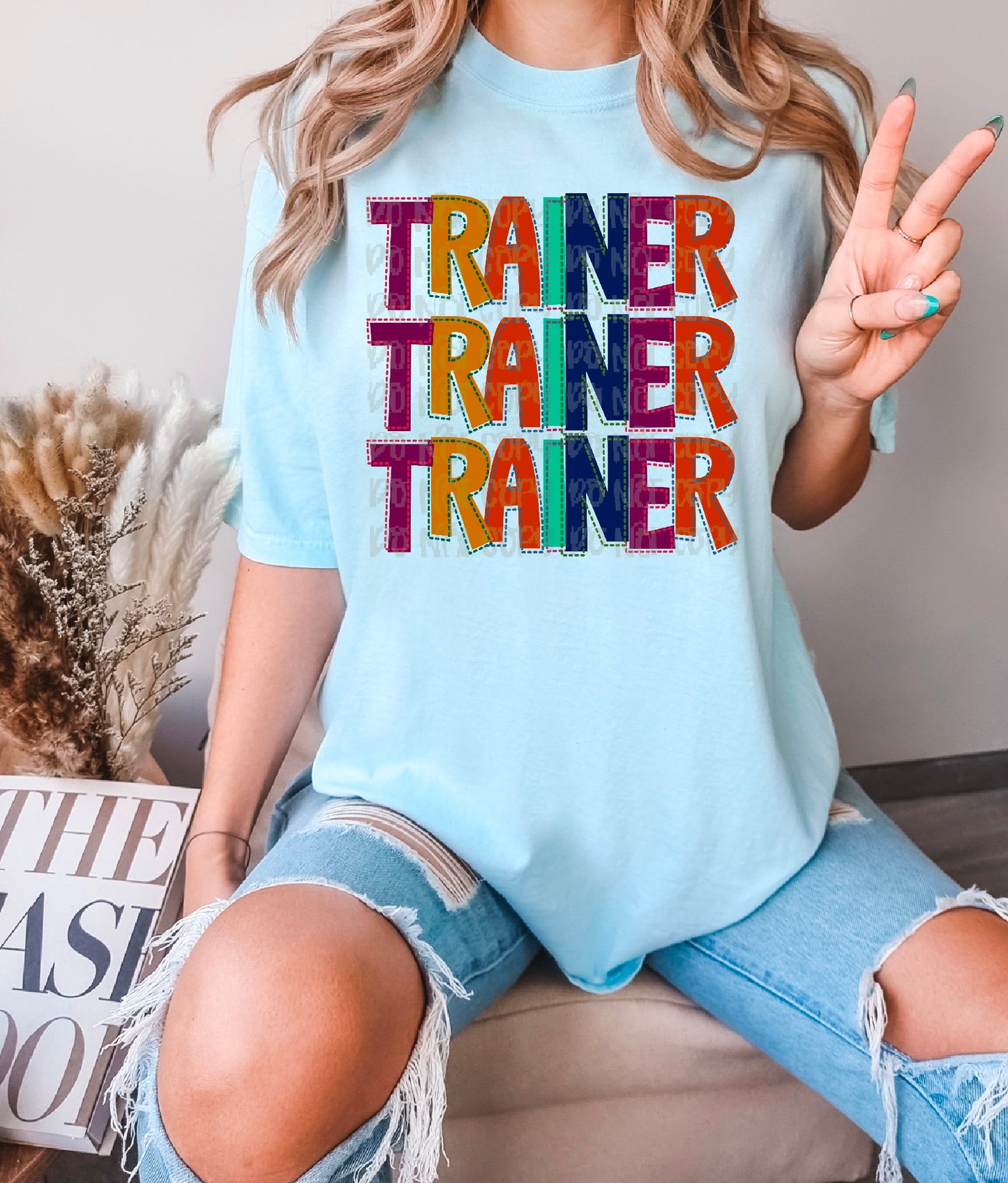 Trainer Stacked Faux Occupation DTF Transfer