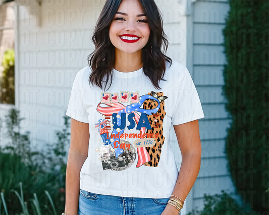 USA Collage DTF Transfer