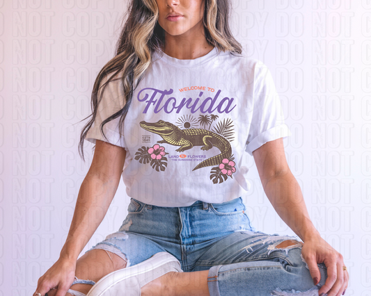 Welcome To Florida DTF Transfer