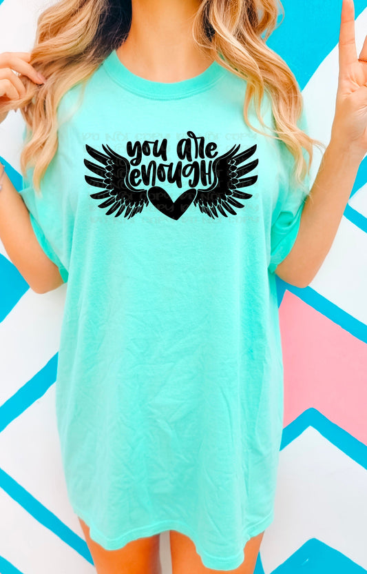 You Are Enough Wings DTF Transfer