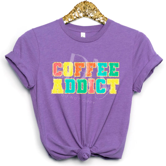 Coffee Addict No Leopard DTF Transfer