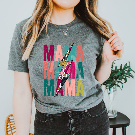 Spring Mama Stacked Bolt DTF Transfer