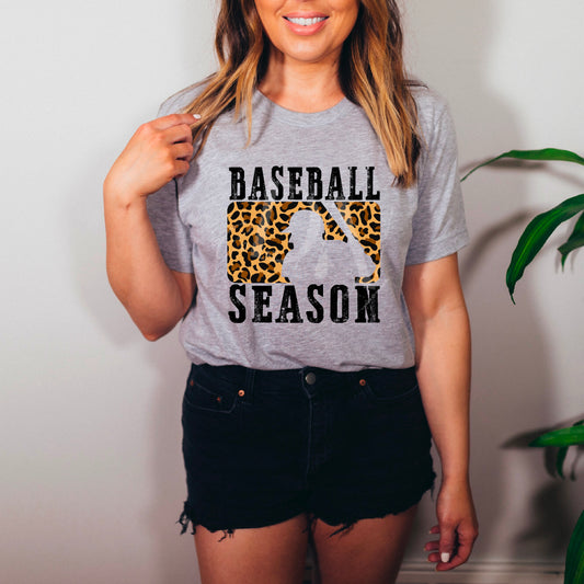 Baseball Season Leopard DTF Transfer