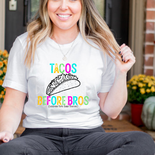 Tacos Before Bros DTF Transfer