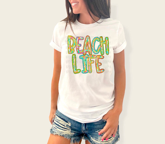 Beach Life DTF Transfer