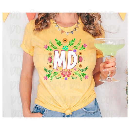 MD Mexican State Faux Embroidery DTF Transfer