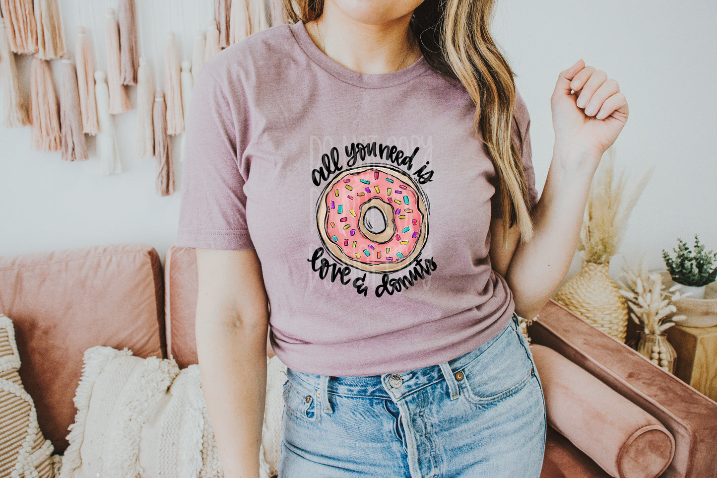 All You Need Is Love And Donuts DTF Transfer