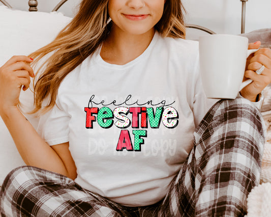 Festive AF DTF Transfer